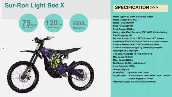 SurRon Light Bee X 2024